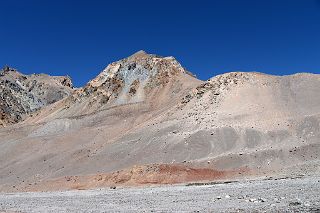 06 Cerro de los Dedos On The Left From Reaching The Horcones River 4000m On The Descent From Plaza de Mulas To Confluencia.jpg